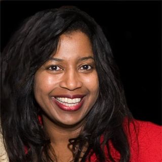 Portrait of Joslyn Wolfe, publisher of Focus on Women Magazine